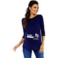 Los mejores  - Zeta Ville Premamá - T-Shirt Camiseta Divertido Estampada - para Mujer - 549c